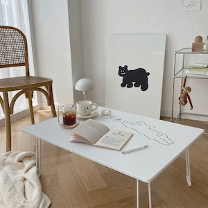 animal drawing holding table 7type 2size / ゆるキャラ 折りたたみ式 テーブル 韓国 インテリア 雑貨