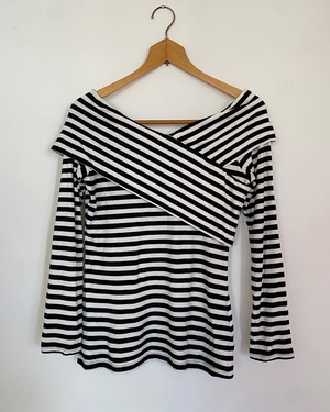 theory stripe top