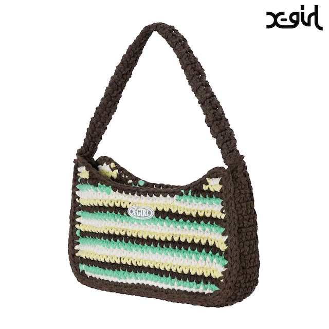 【X-girl】MULTI STRIPE HANDBAG【エックスガール】