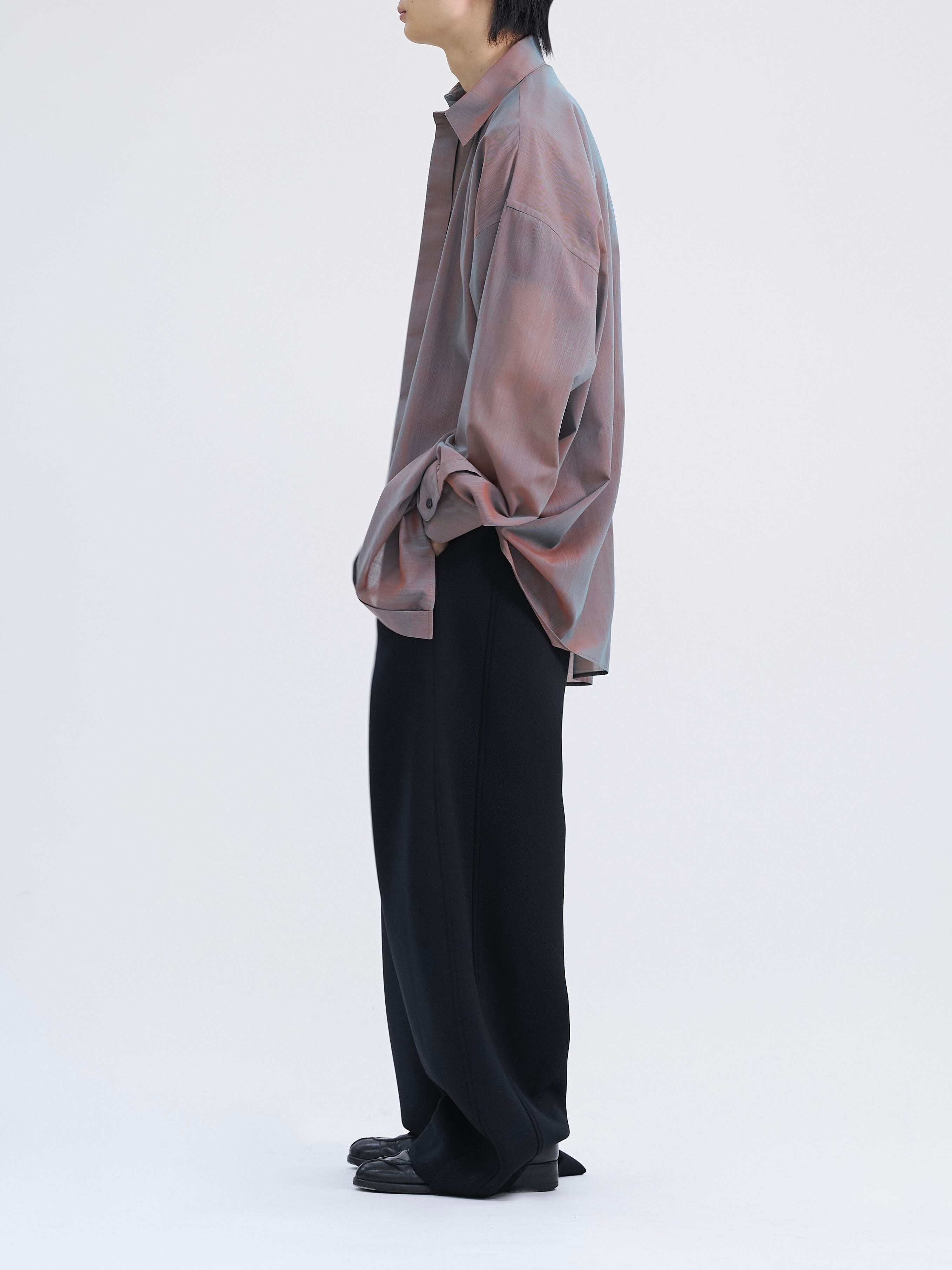 OVERSIZED CHAMBRAY SHIRT【GREIGE】 | lapiis