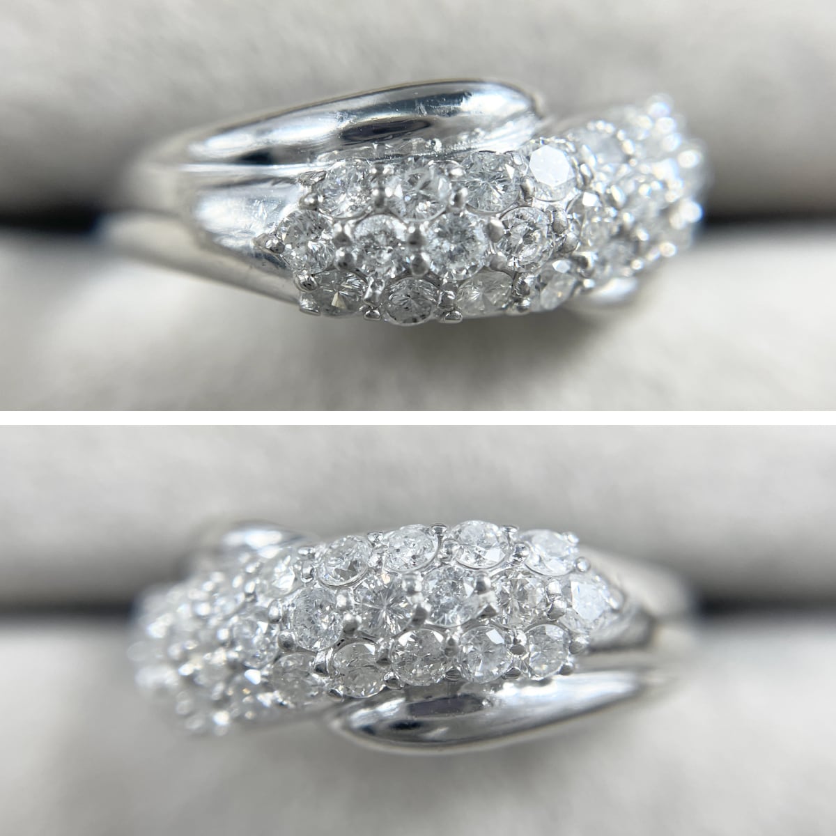 Pt900 天然ダイヤモンド 1.00ct パヴェリング | JEWELRY LAND