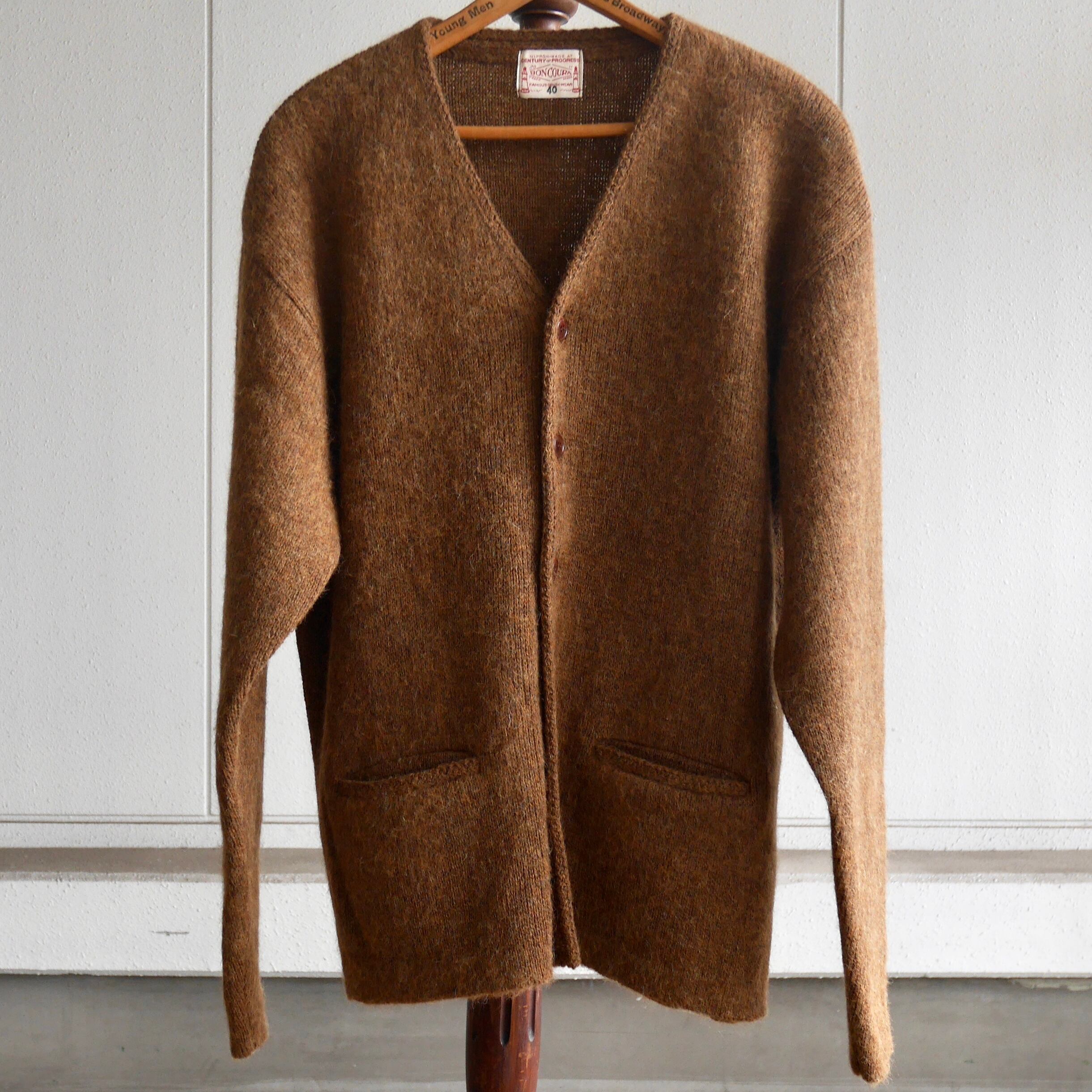 BONCOURA ALPACA MOHAIR CARDIGAN BROWN