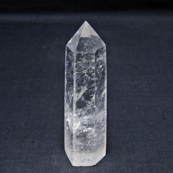 水晶 六角柱 ポイント 置物 一点物 142-11018