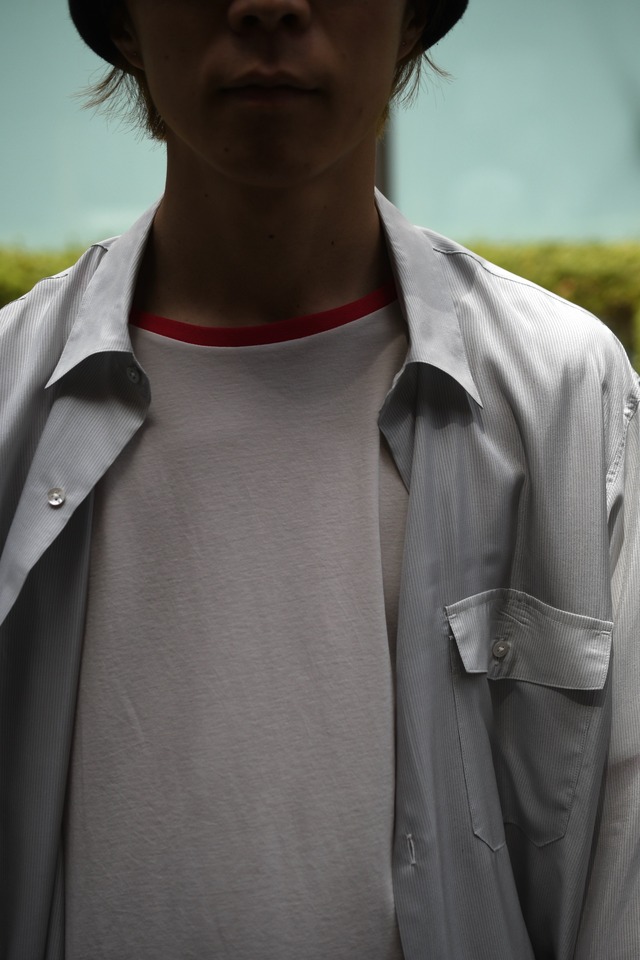 BISOWN / PIMA MOKLODI PIMA MOKLODI RINGER TEE (STONE×RED)