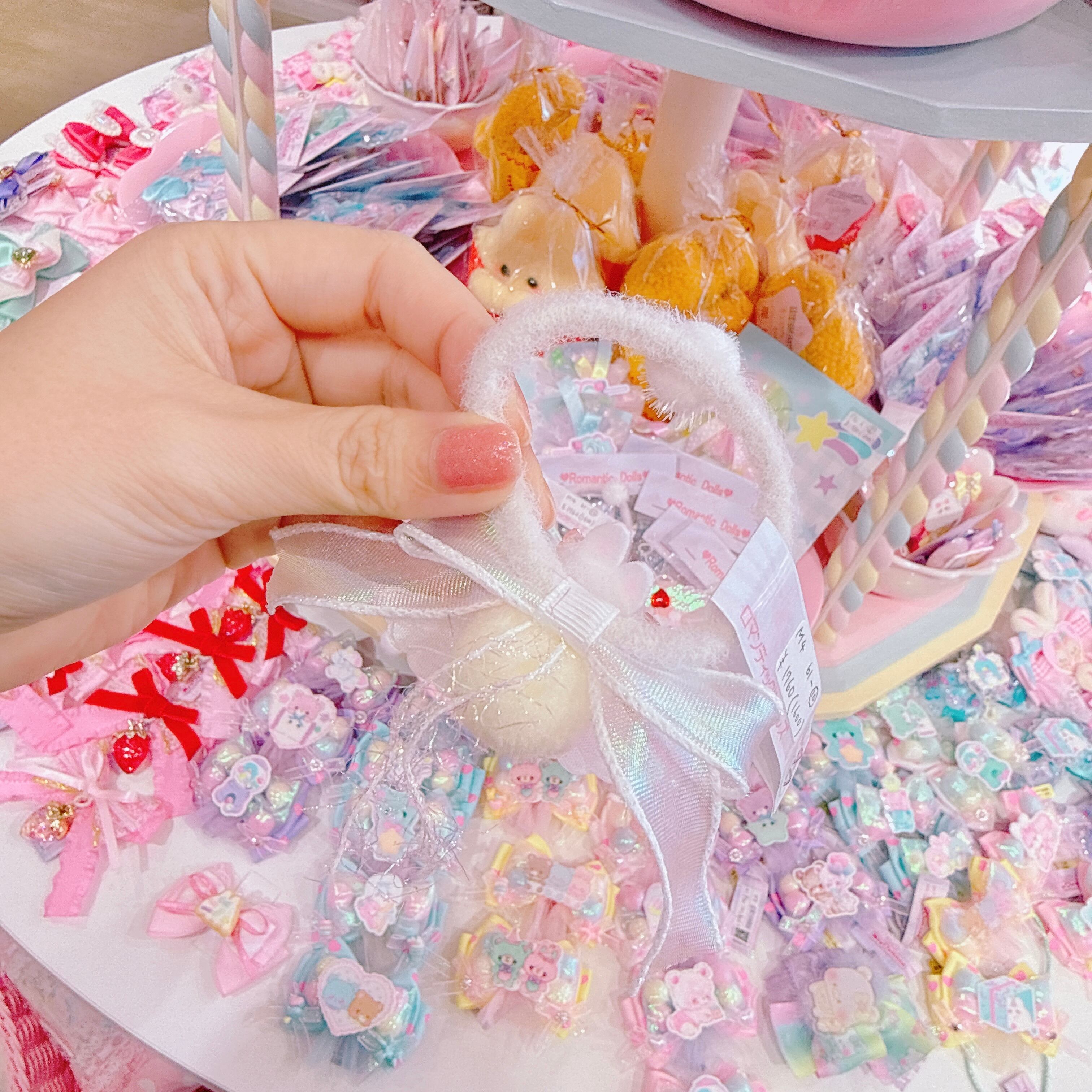 【M4】61-10うさぎマスコットヘアゴム