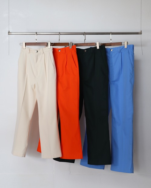 【LAST STOCK】DeadStock-Flap Tuck Shoe Cut Pants / フラップタックシューカットパンツ