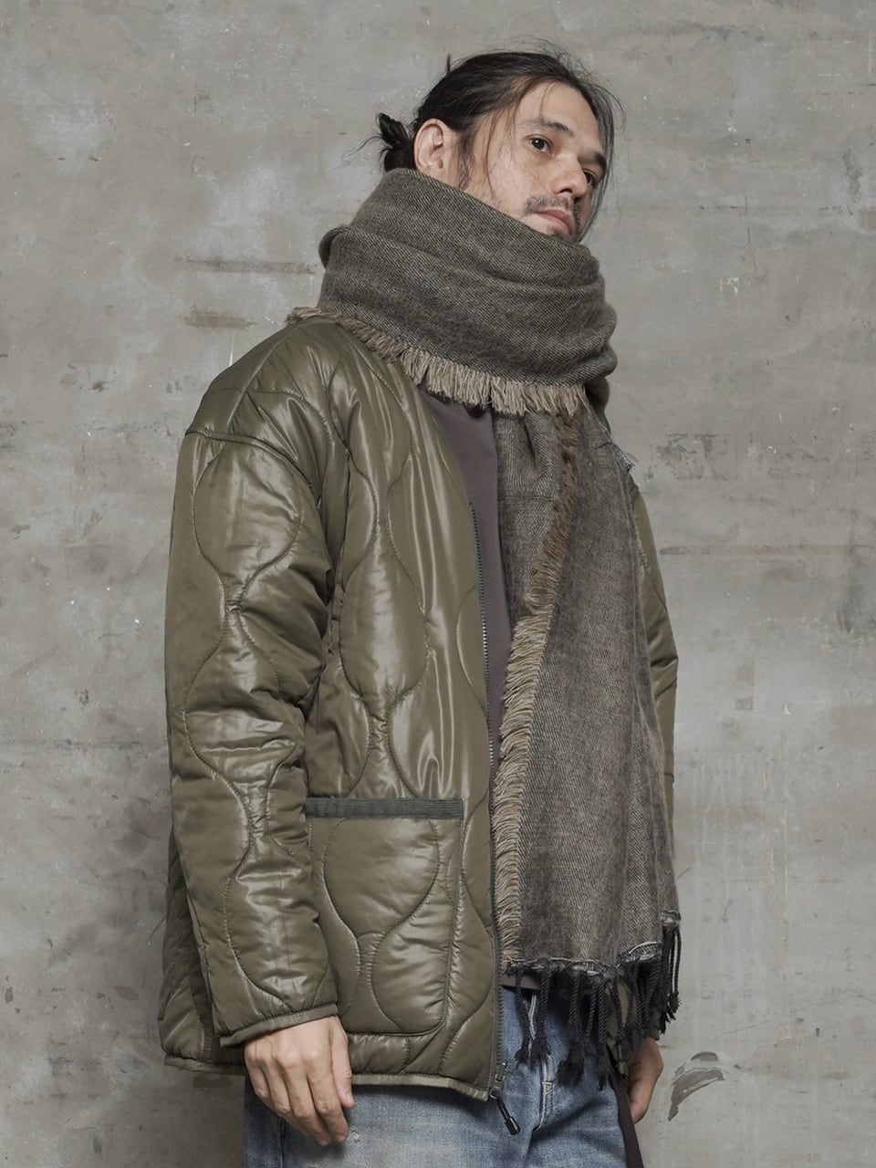 EGO TRIPPING (エゴトリッピング) REVERSIBLE LINING JACKET リバーシブルライニングジャケット / OLIVE 613906-64