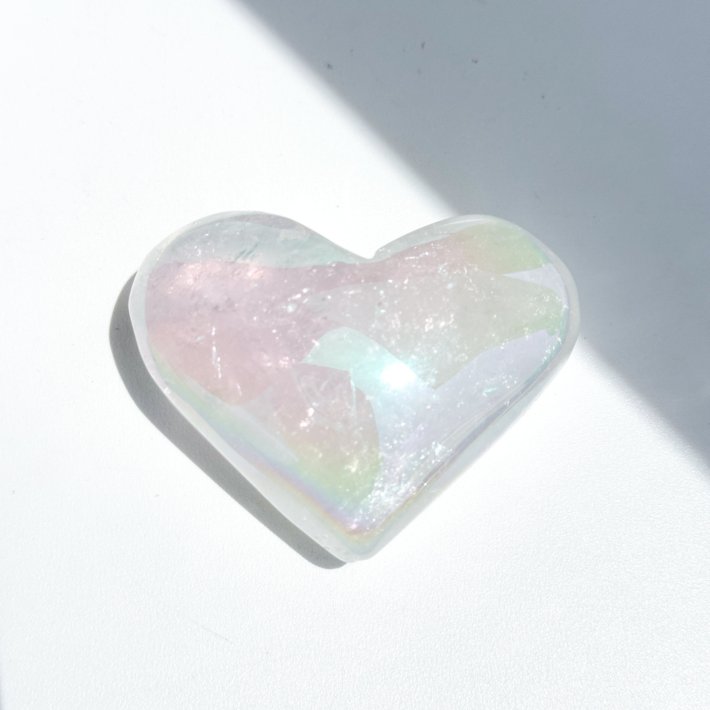 エンジェルオーラクォーツ ハート62♡ Angel Aura Quartz ♡天然石・鉱石・パワーストーン・インテリア