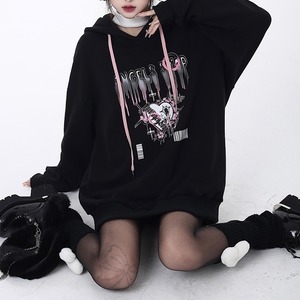 【予約】2c's gothic heart print hoodie