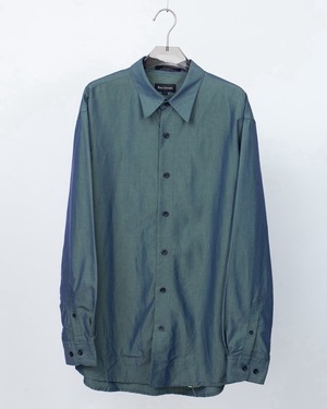 iridescent smooth dress shirt
