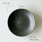深皿 パスタ皿 おしゃれ 宙 22.0cm 7.0深皿 麺皿 カレー皿 和食器 美濃焼 日本製
