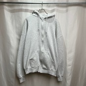 90s USA RUSSELL　無地　ジップフーディー　パーカー　XXL