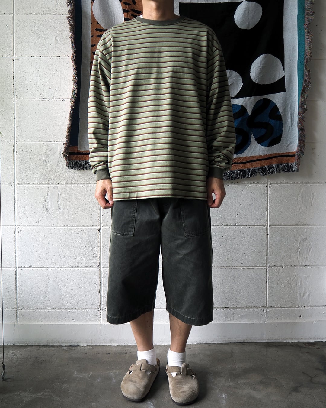 COMFORTABLE REASON, Botanical Wax Aging Shorts | not wonder store