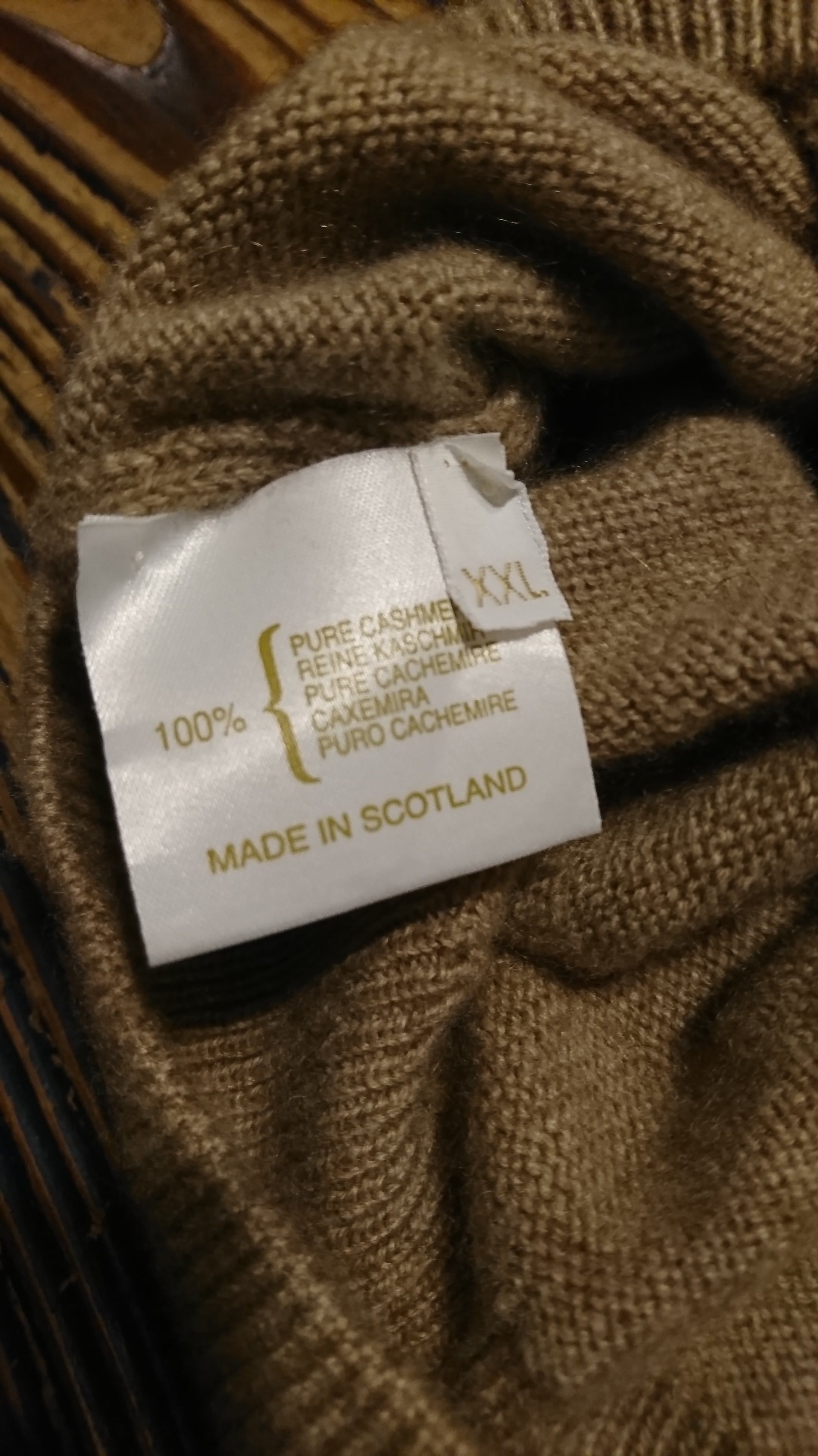 【Pringle】Scotland製 cashmere100% ニット スコットランド製 Pringle 100％カシミヤ ニットセーター クリーム