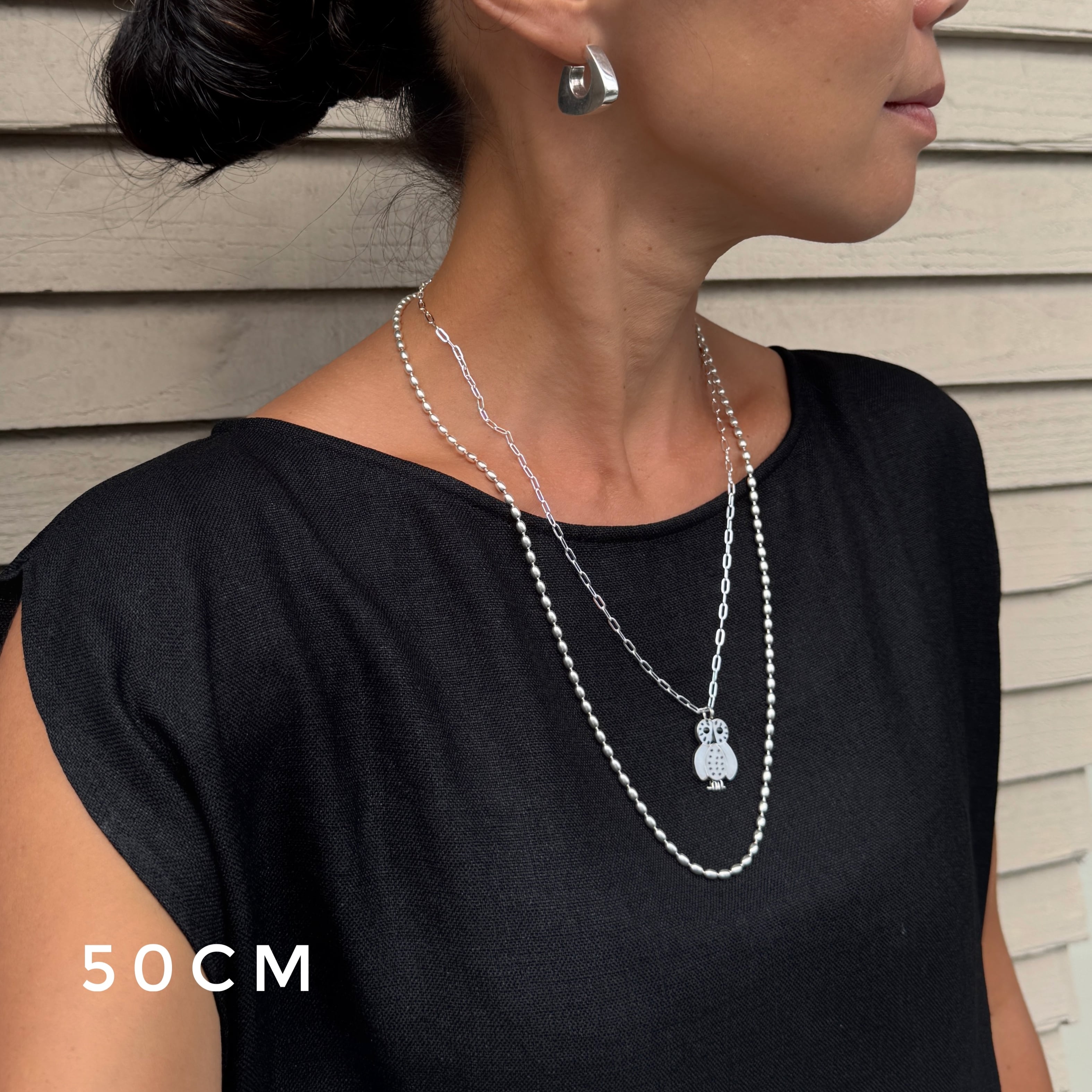 Indian Jewelry 》ZUNI フクロウ ホワイト シェル ペンダント