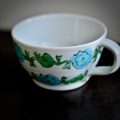 mn8 村田菜穂美作 丸形マグ「水色花唐草」/ 2104130000379