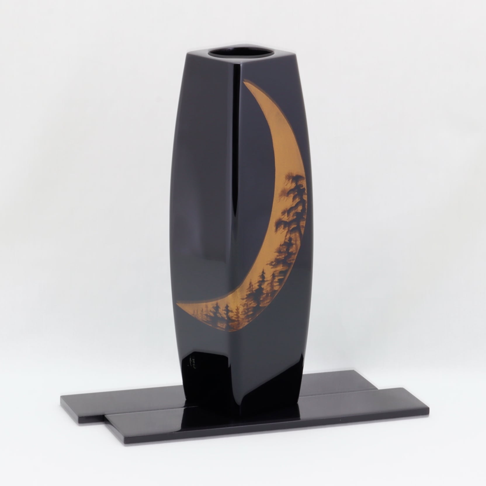 905 輪島塗 花器／胴張形／宵月蒔絵 | 輪島塗 加藤漆器店 公式