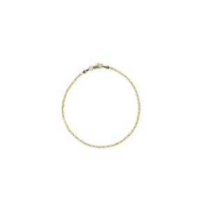 【14K-5-2】14K gold rope chain bracelet