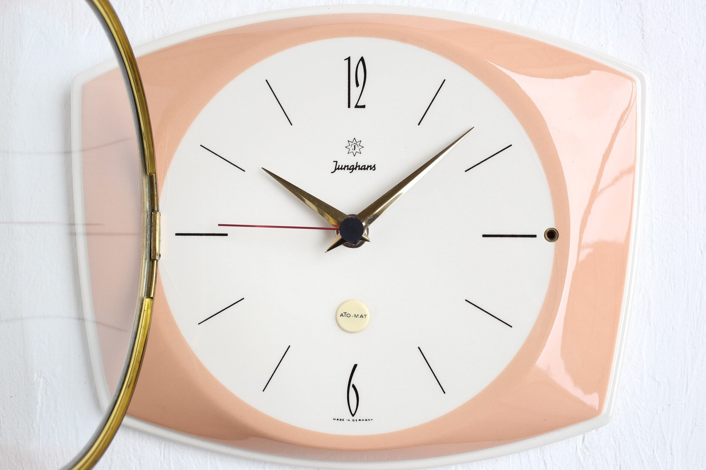 ドイツ アンティーク ヴィンテージ Junghans ユンハンス 陶器 掛時計