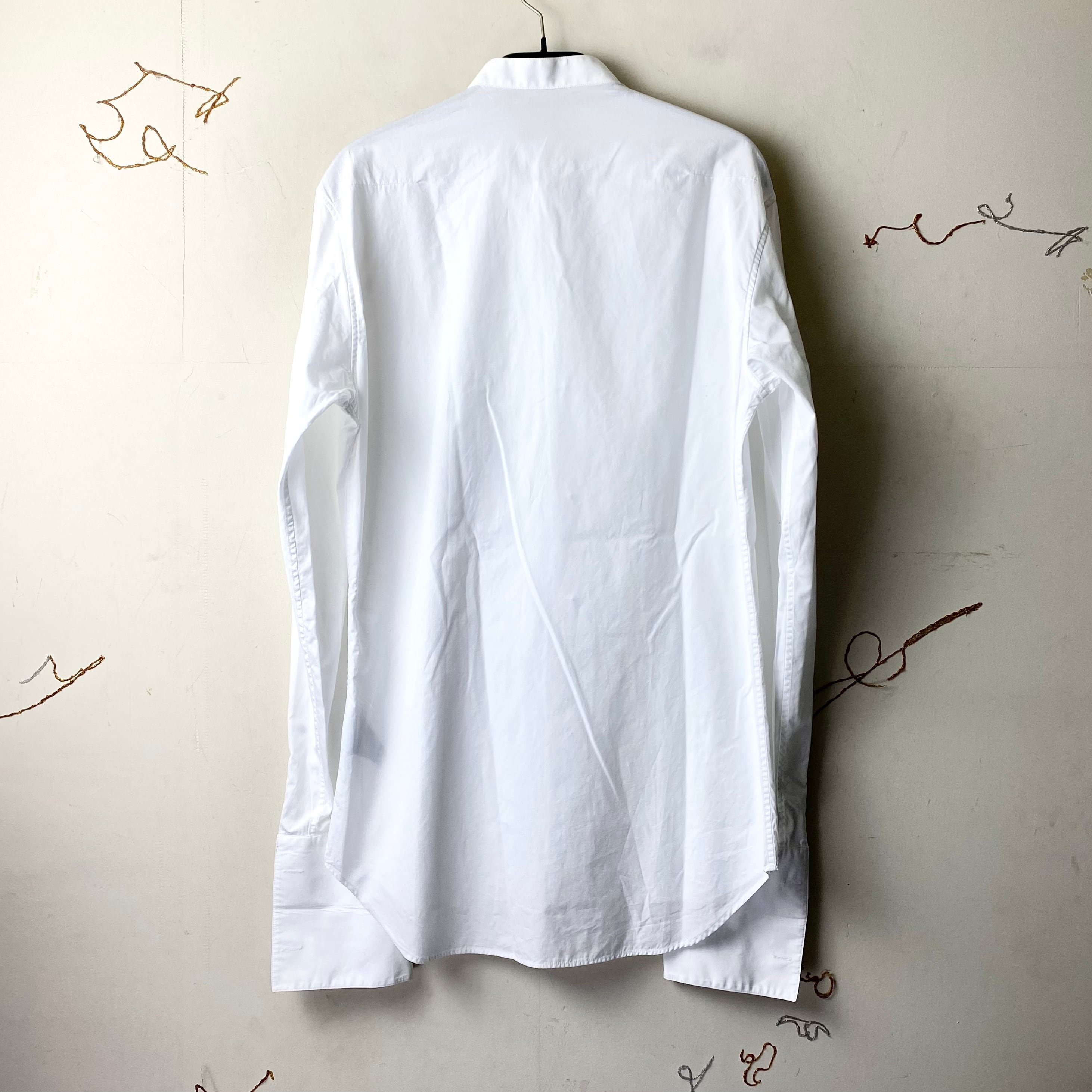 DIOR HOMME wing collar white shirt (2) | NOIR ONLINE