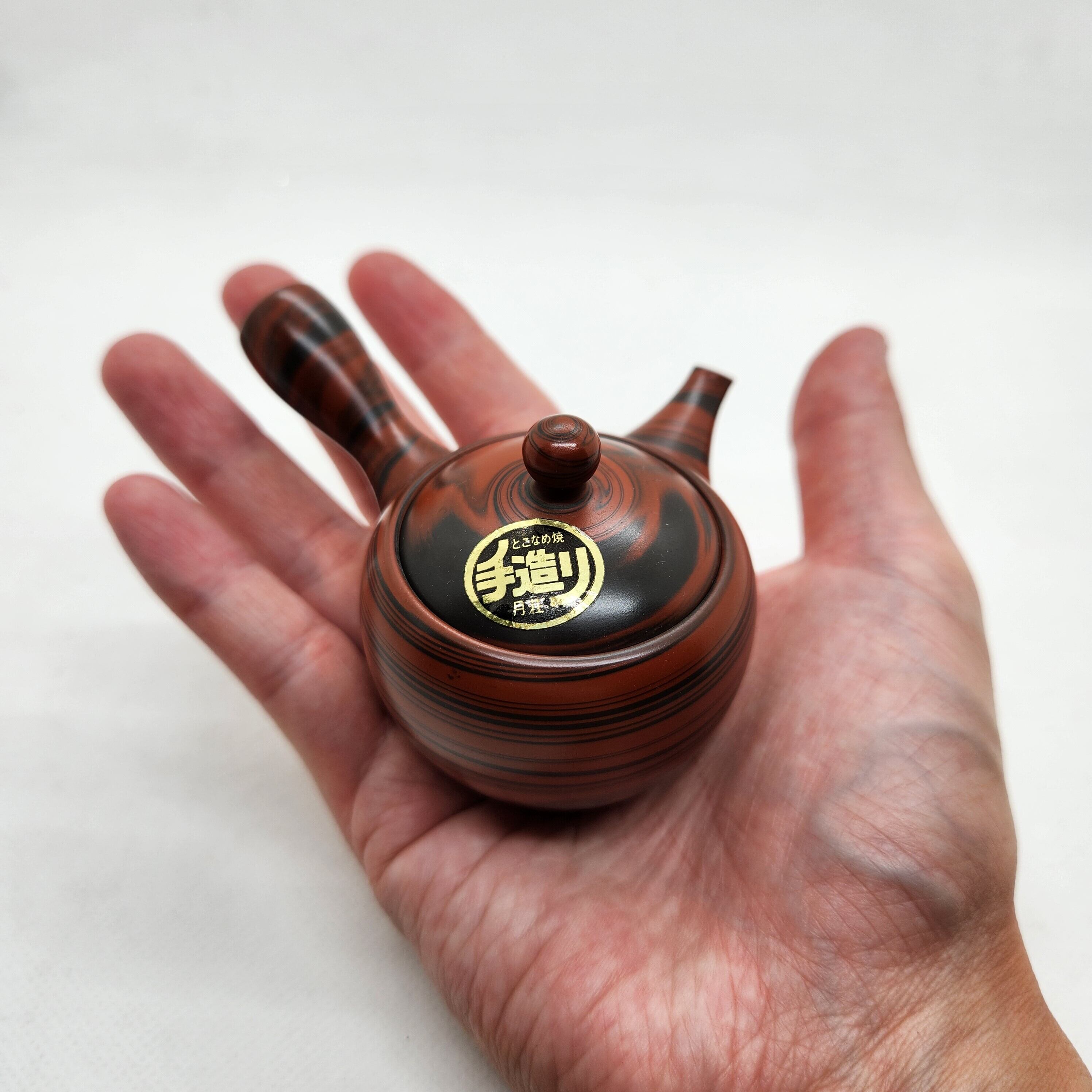 常滑焼 月荘作 練込ミニ急須 陶茶漉し 50ml | 江崎商店