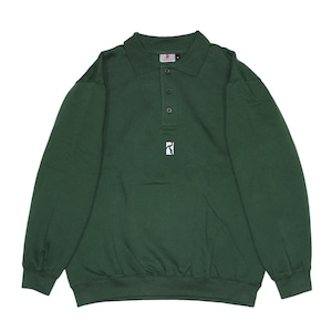 POETIC COLLECTIVE HEAVY POLO SWEAT BOTTLE GREEN