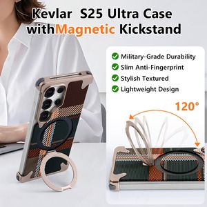 ◆Galaxy S25 Ultra◆ Carbon Fiber Texture Aluminum Phone Case / カーボンファイバー テクスチャー アルミニウム スマホケース