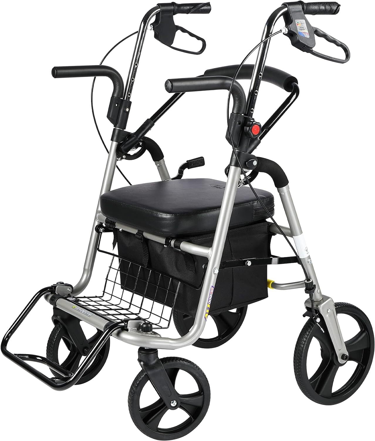 シルバーカー おしゃれな折りたたみタイプ座れる椅子付き 歩行器 