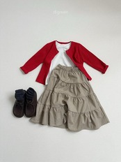 韓国子供服 / Digreen / 26Autumn / check ruffle skirt / チェックスカート *S~XXL*