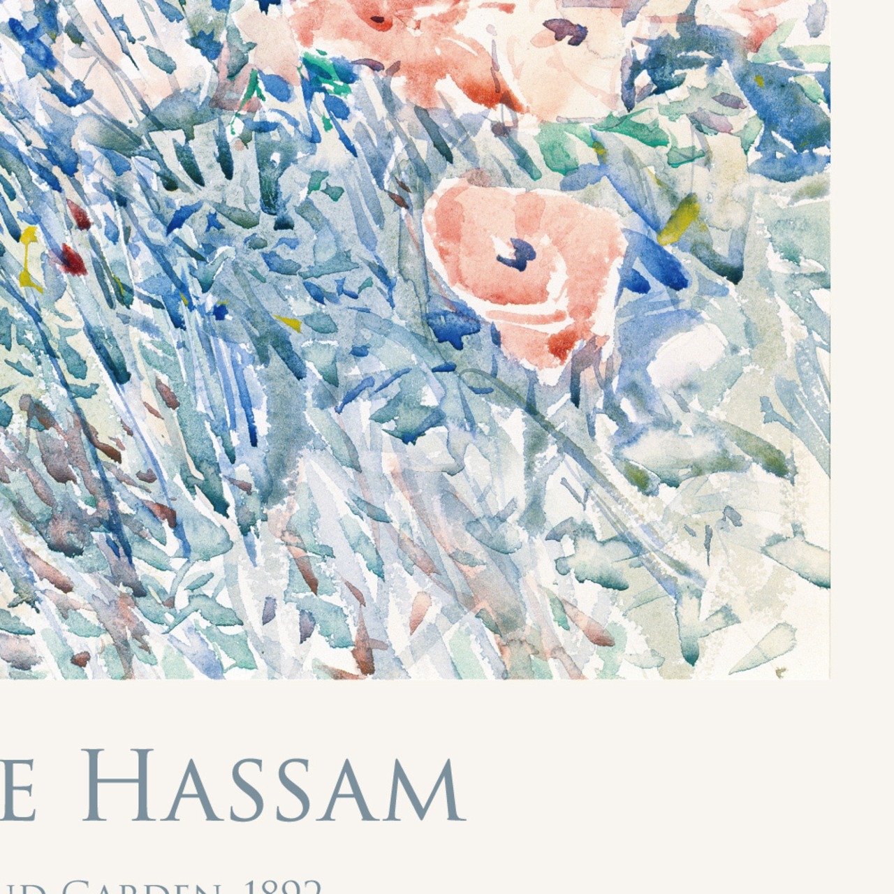 チャイルド・ハッサム The Island Garden  アートポスター 花 名画 絵画 特大 アートパネル AP281 - 6