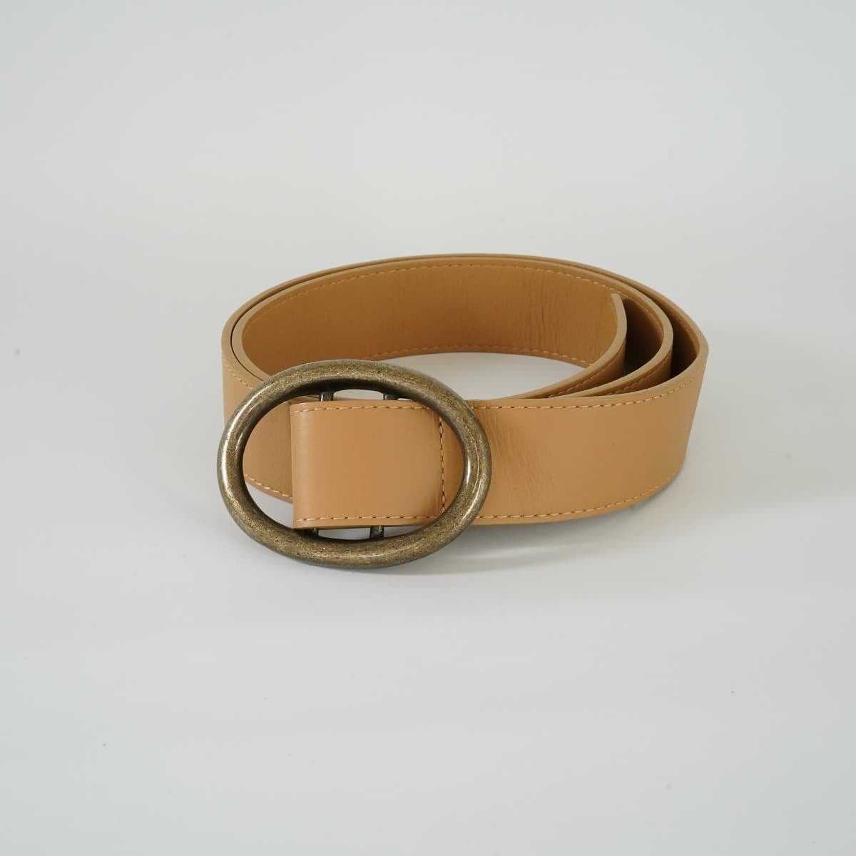 CLANE CIRCLE BUCKLE WIDE BELT