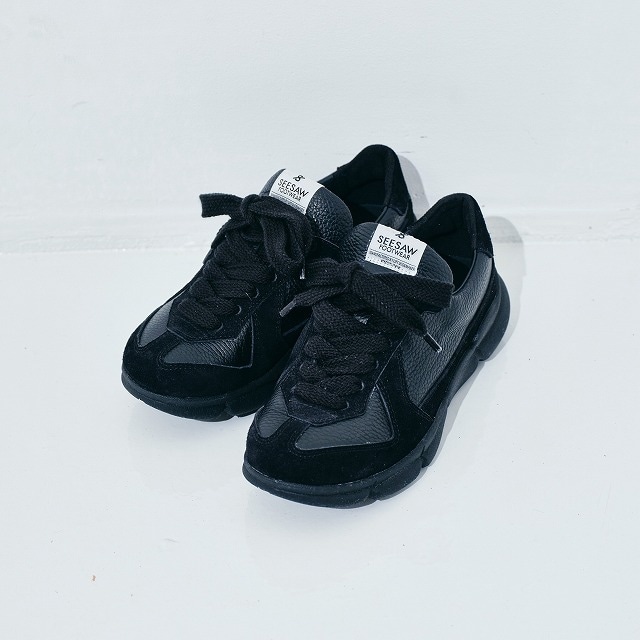 Militaly Leather Trainer［SS-3003］black