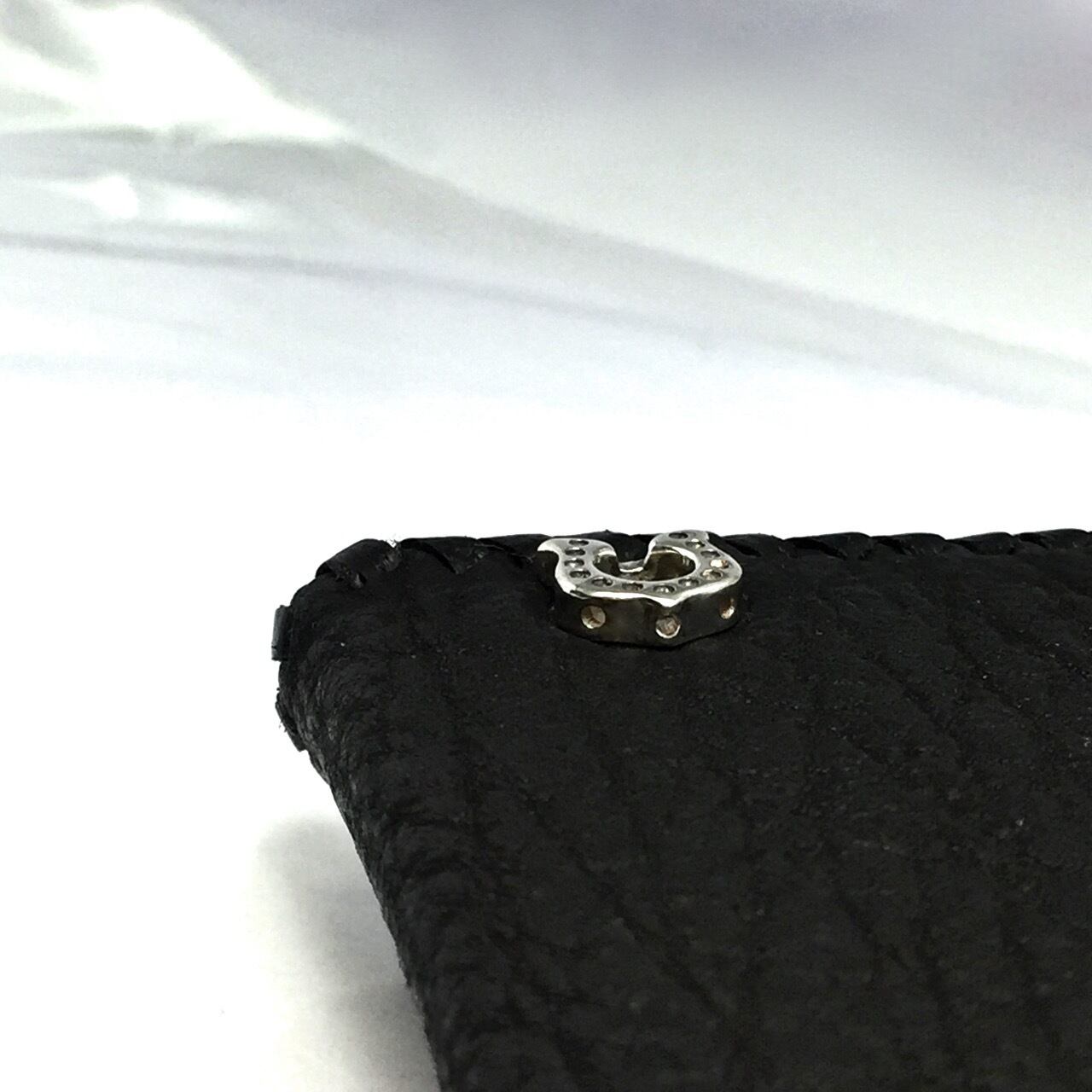 サメハダー SHARK SKIN WALLET Spider web Buttons / シャークスキン