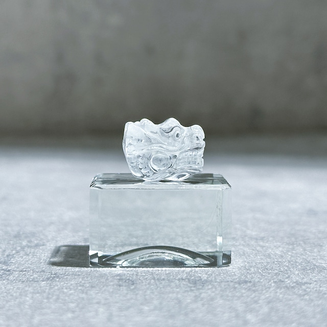 クリアクォーツ ミニドラゴンヘッド(穴あき)01◇ Clear Quartz Dragon Head mini◇天然石・鉱物・パワーストーン