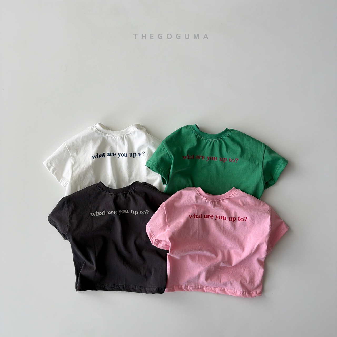【即納】THE GOGUMA 26/SM What are you Tシャツ｜夏服｜韓国子供服