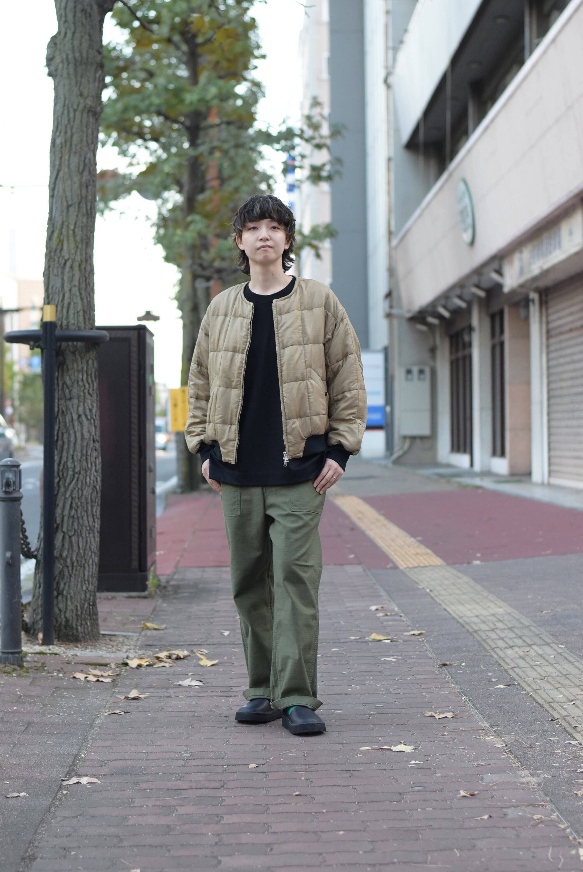 HAVERSACK】Silk Quilting No-Collar Blouson | theater(シアター)