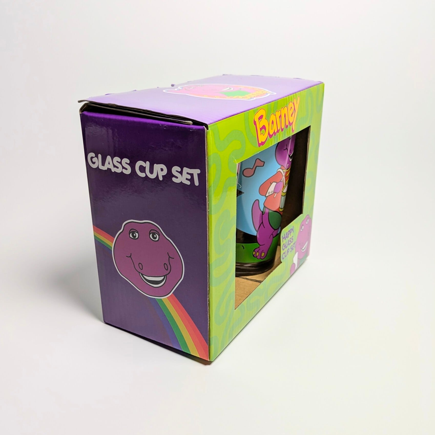 ♧ ♡再入荷♡【 AMERICAN PAIR GLASS / ペアグラス 】 『 Barney & Friends ( バーニー&フレンズ ) 』ガラス / コップ / ペアグラスセット 〚アメリカン雑貨 アメトイ〛