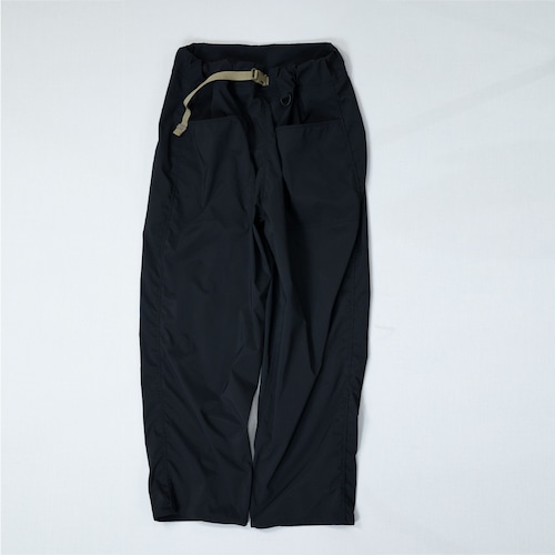 "spot Products” SUPER FAT PANTS　POLYESTER STRETCH BLACK