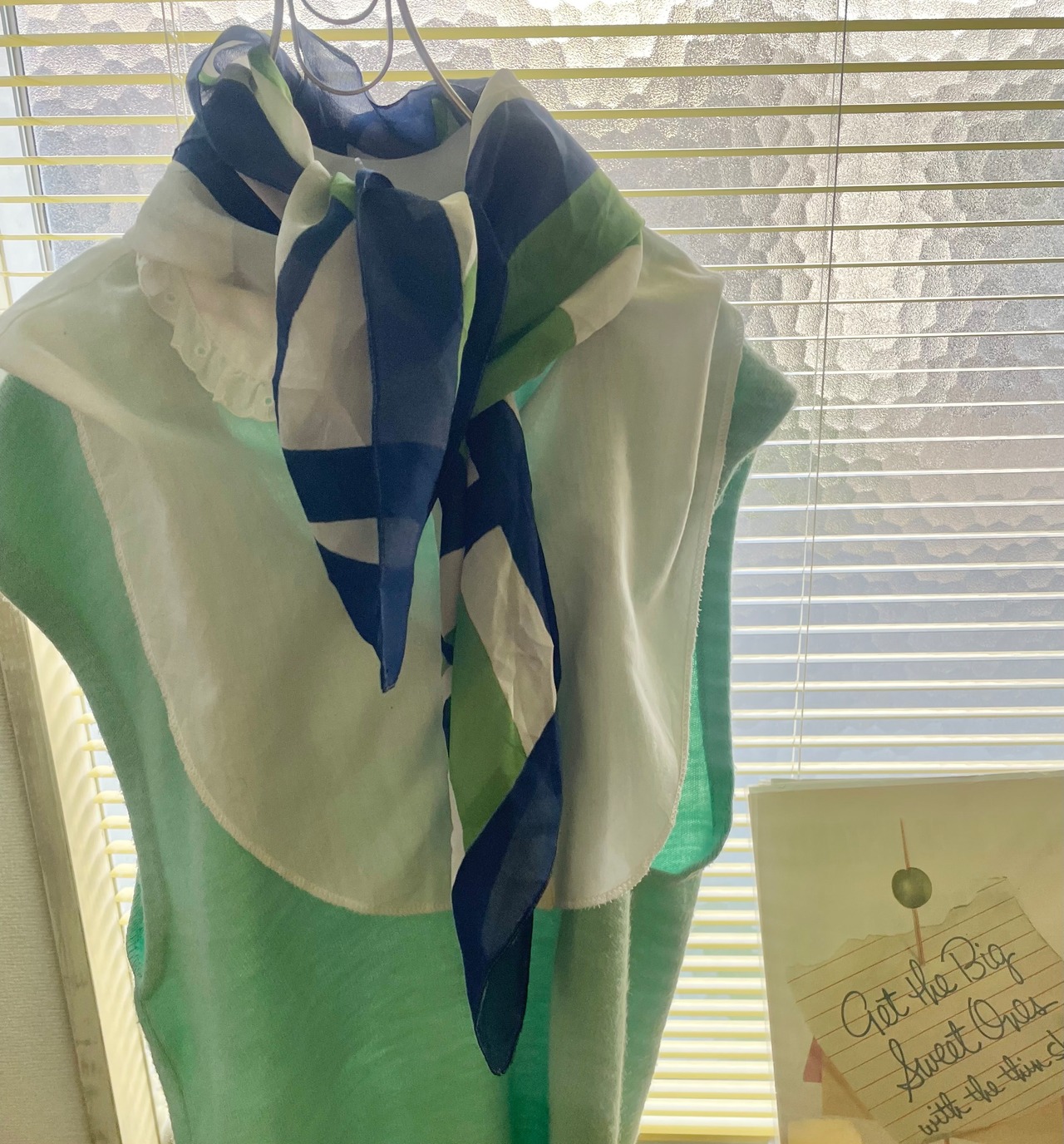 scarf navy wave