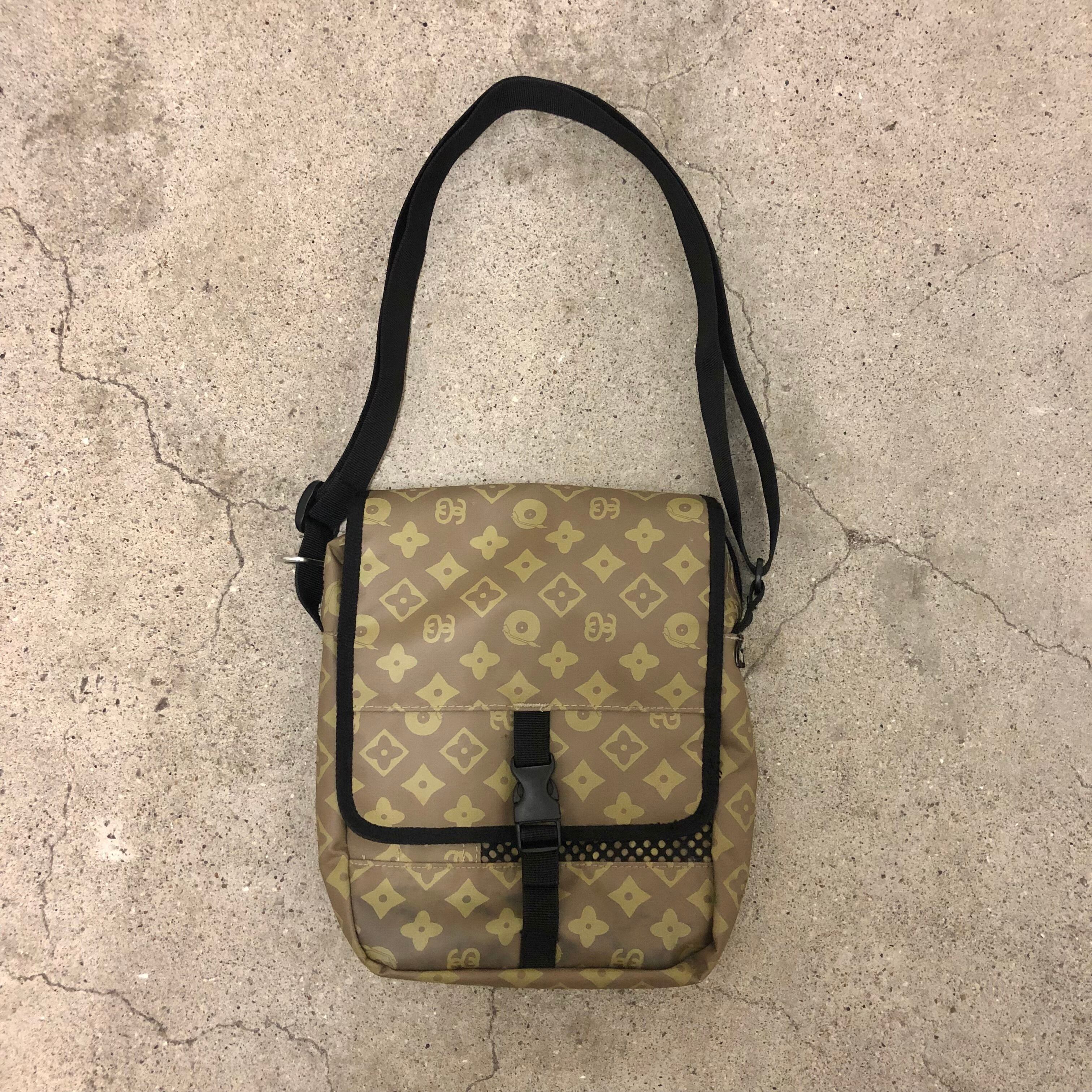 90s OLD STUSSY/Monogram logo Shoulder bag/紺タグ/モノグラムロゴ