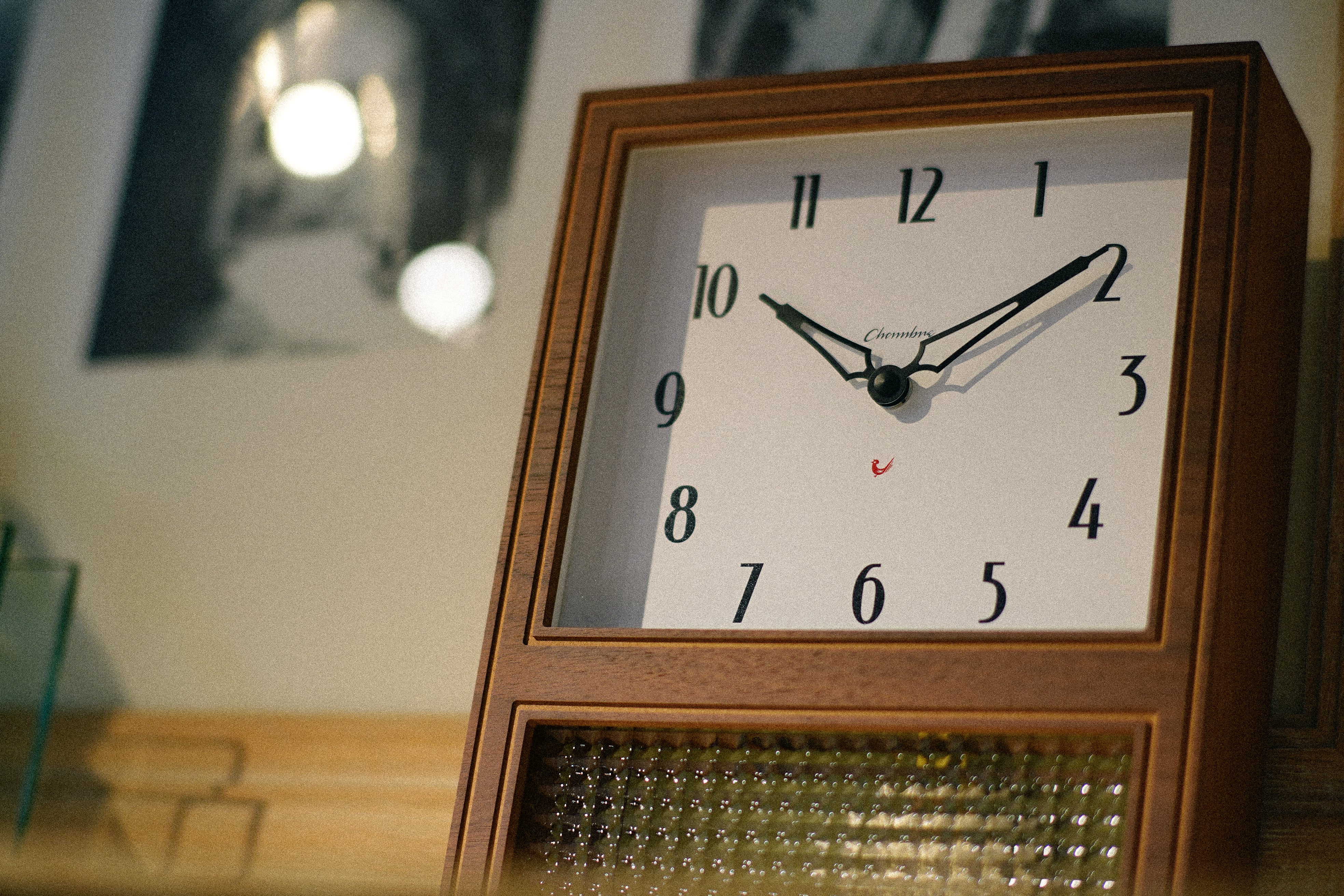 GLASS PENDULUM CLOCK EL STYLE 【CAFE BROWN】 | シャンブル【CHAMBRE