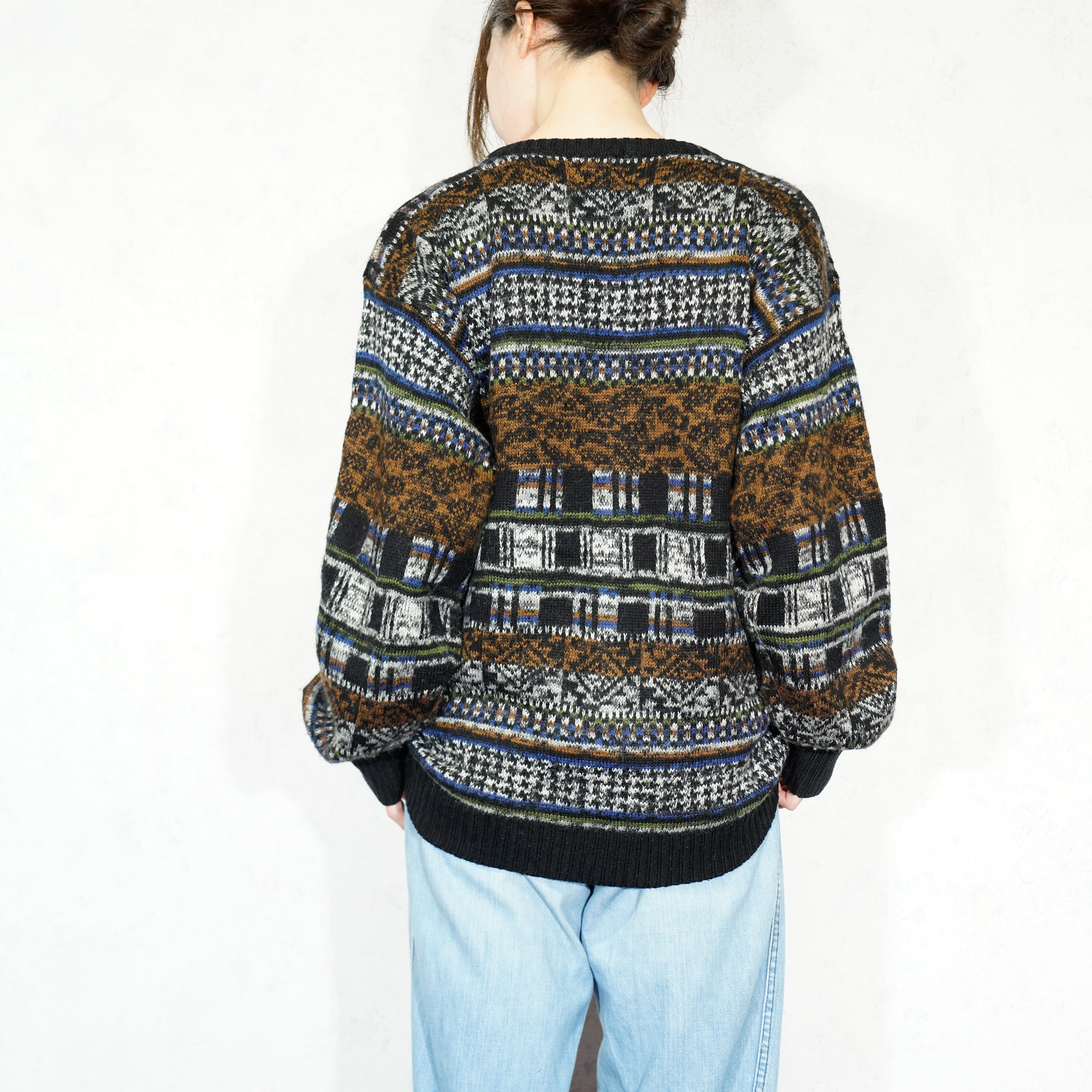 USA VINTAGE TOGETHER! PATTERNED DESIGN KNIT/アメリカ古着柄 USA VINTAGE TOGETHER! PATTERNED DESIGN KNIT/アメリカ古着柄