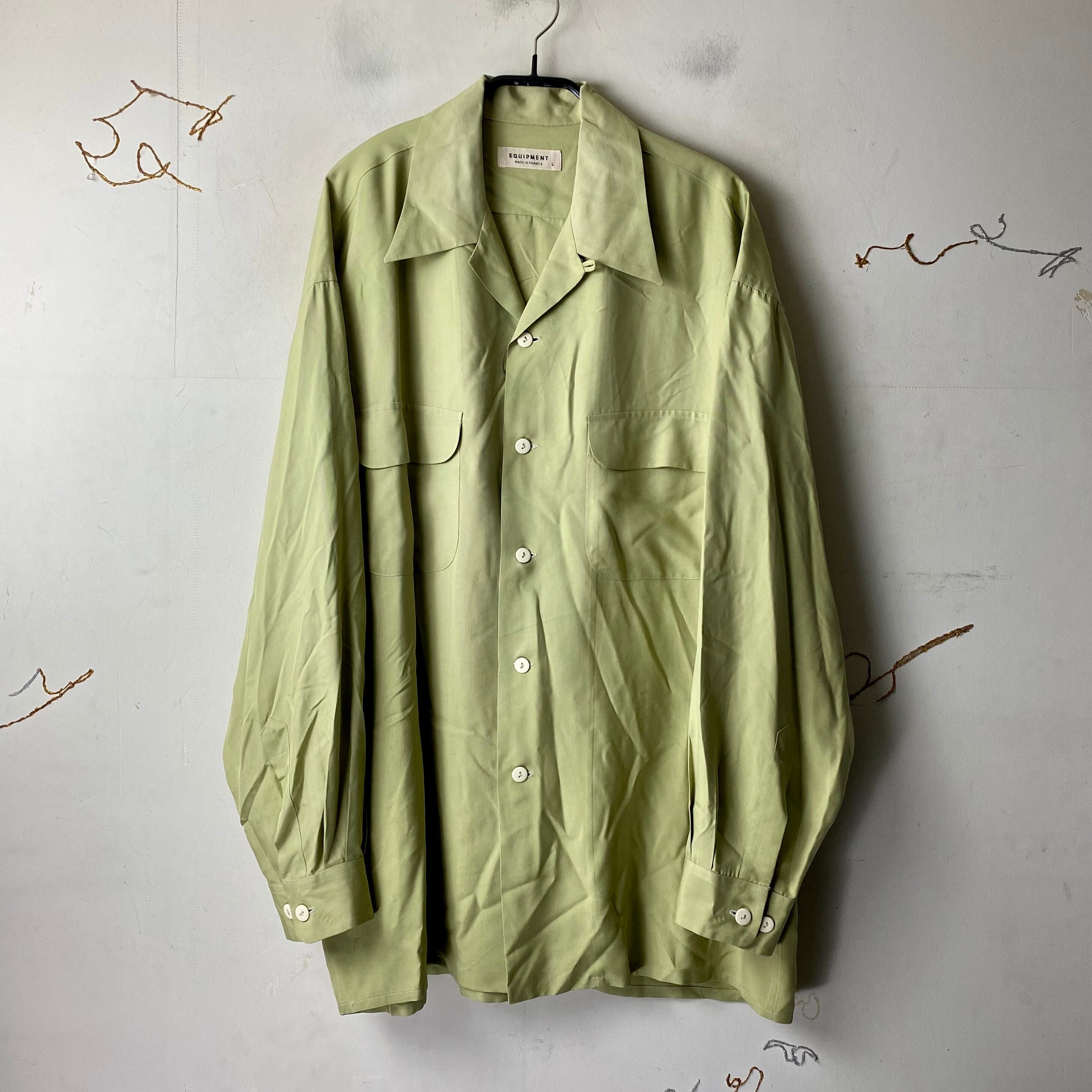 vintage EQUIPMENT open collar silk shirt | NOIR ONLINE