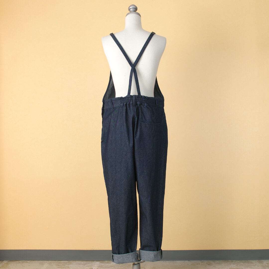 atelier naruse アトリエナルセ コットンデニムサロペットパンツ・インディゴ