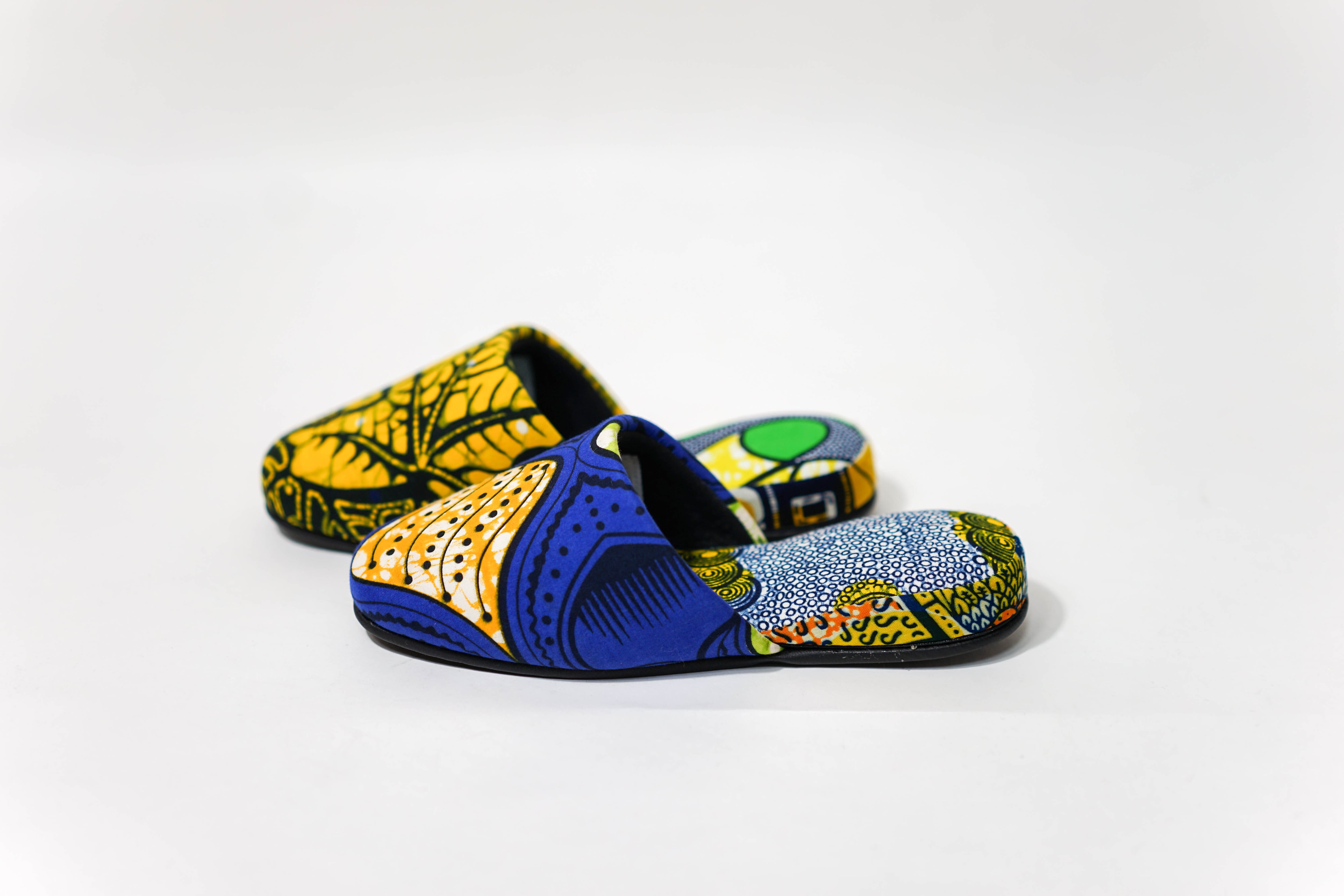 Lサイズ【アフリカ】パーニュ柄スリッパ | minamikawara slipper