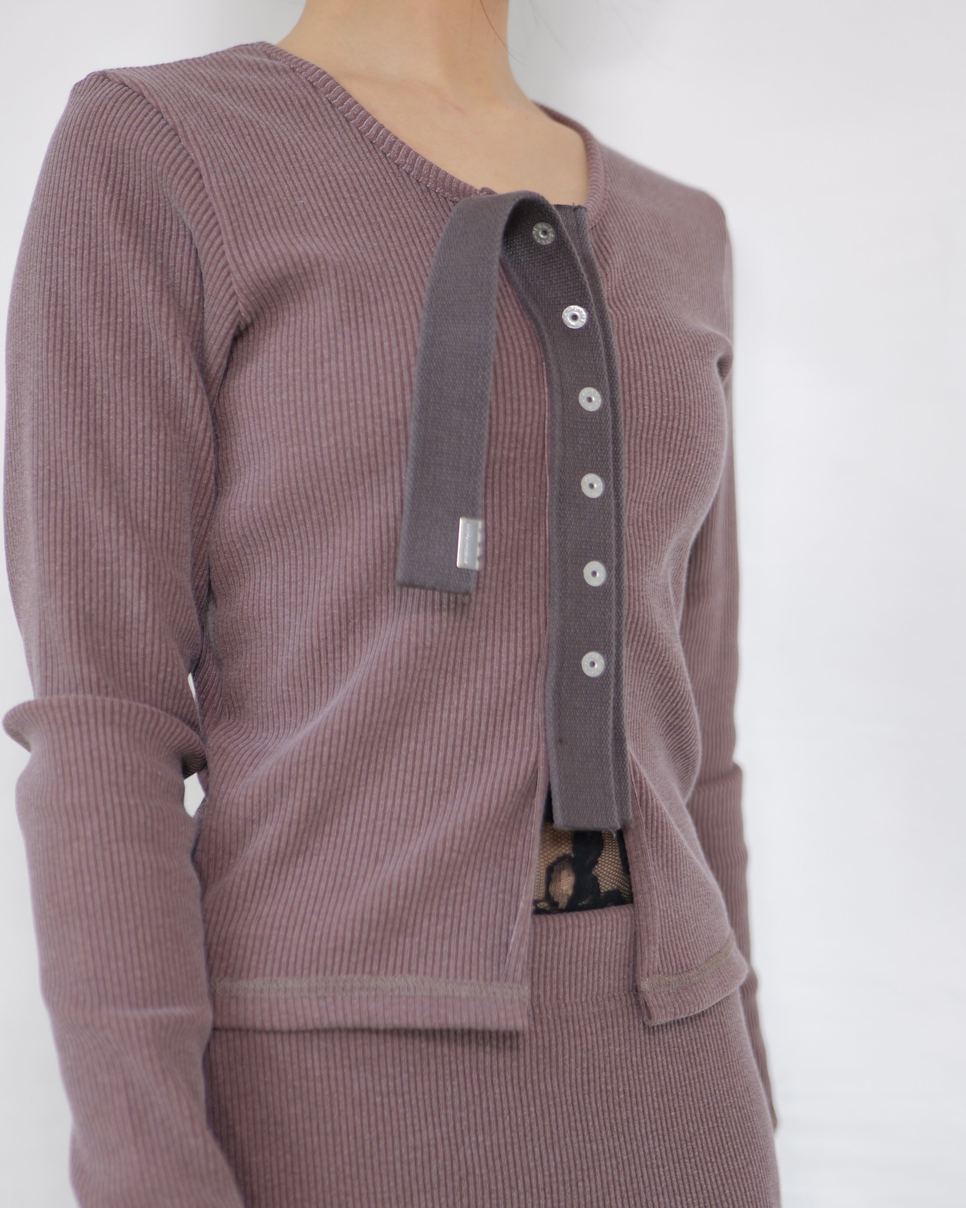 kotoha yokozawa - Click Dot Cardigan ：Cacao｜クリックドット／製品