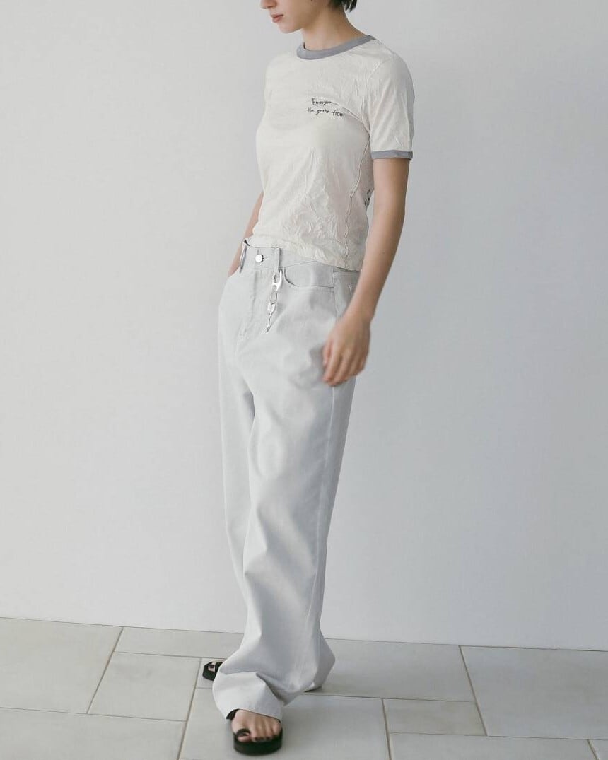 anuke(アンヌーク) Lettering Washer T-Shirts | サウスオレンジ