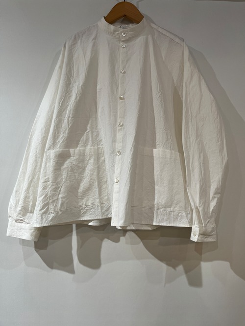 ynir/ダブルポケットシャツジャケット　　ホワイト