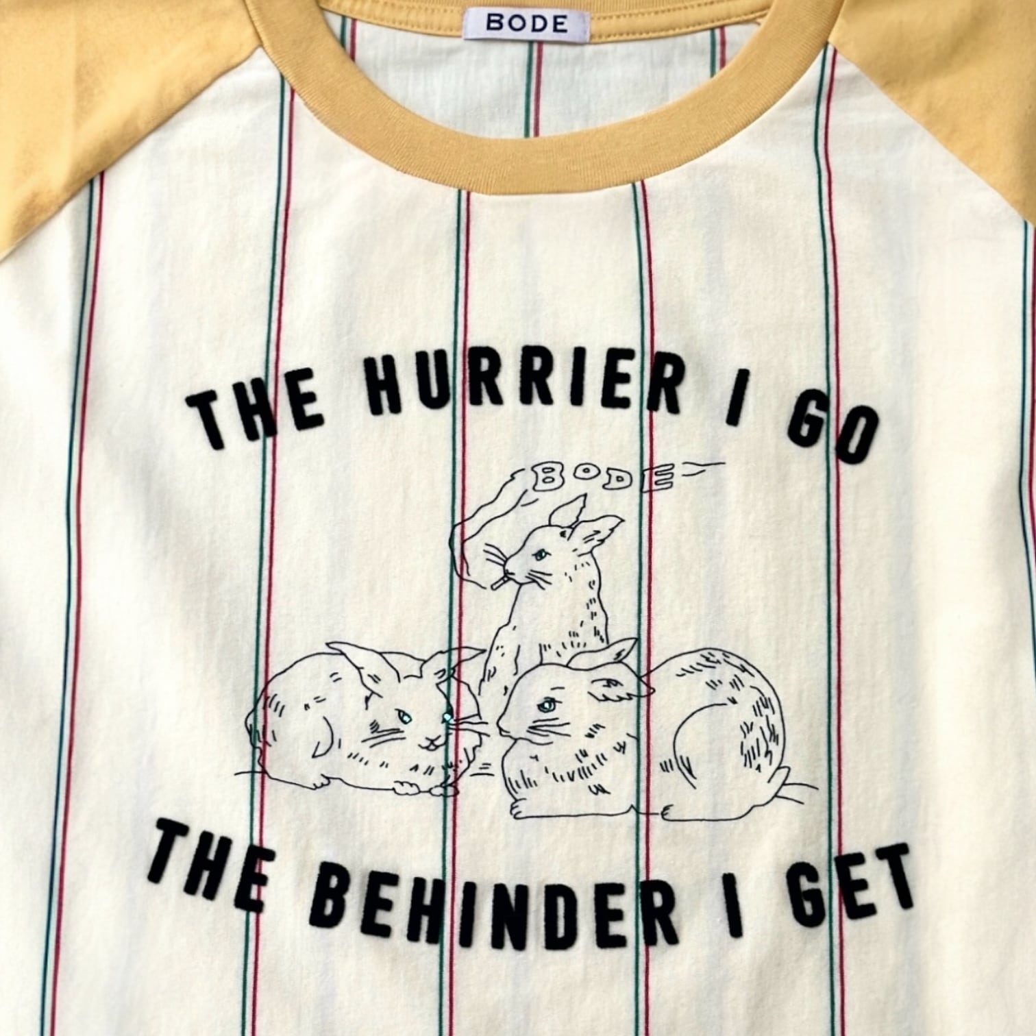 BODE  [SUMMERTIME STRIPE BASEBALL TEE]