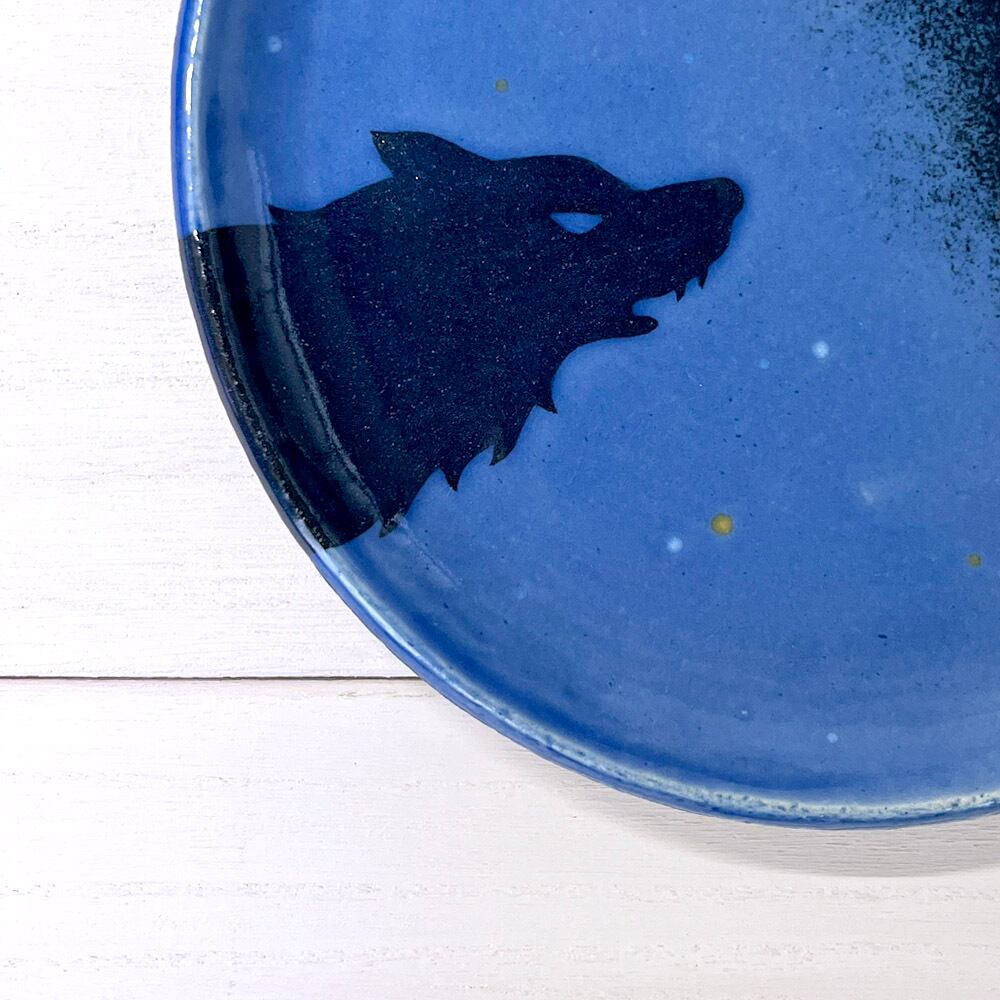 夜空型皿（中）╴満月 | どいなつこ ONLINE SHOP